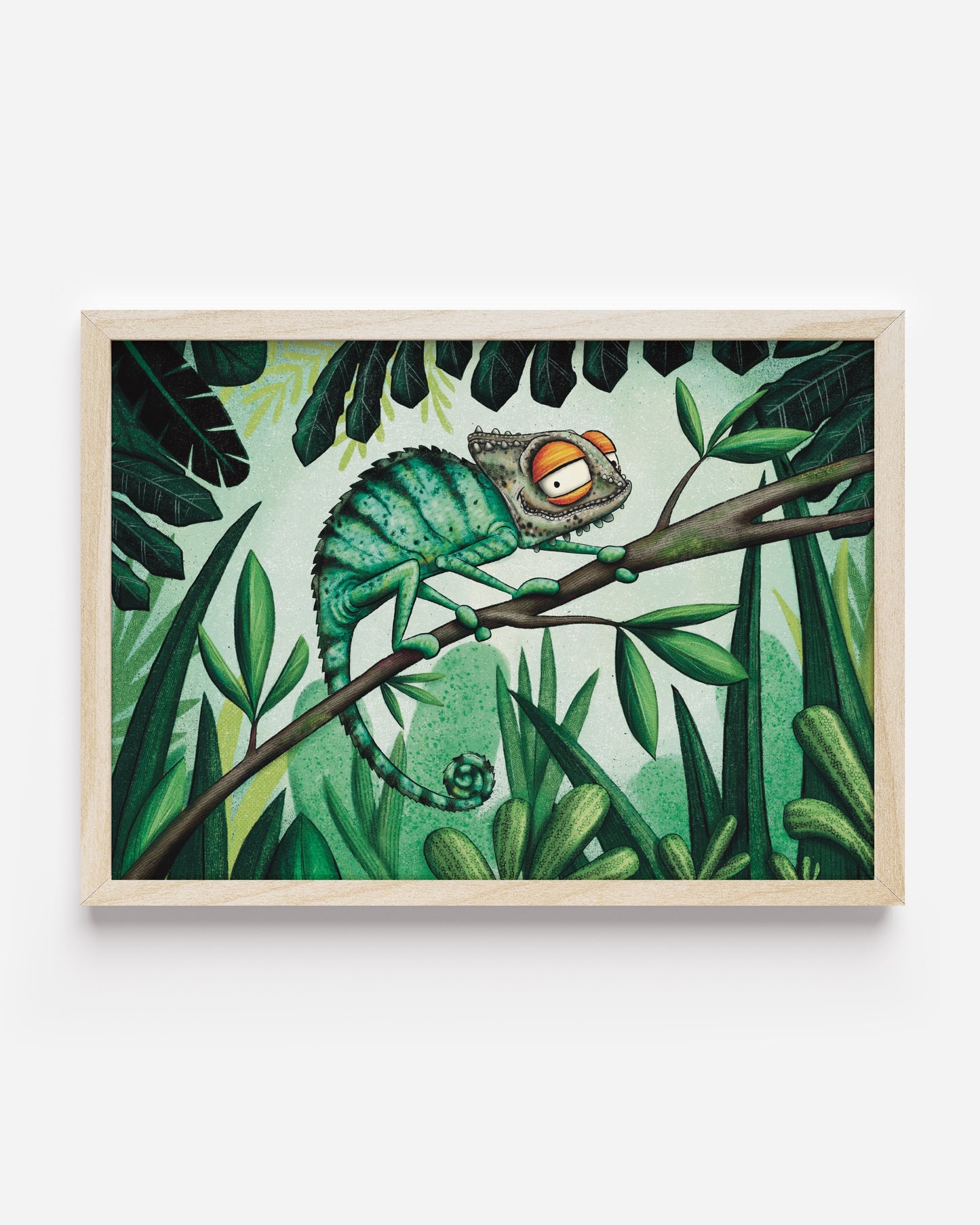 Chameleon art print