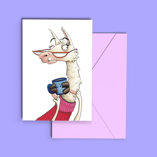 Drama Llama Greeting Card