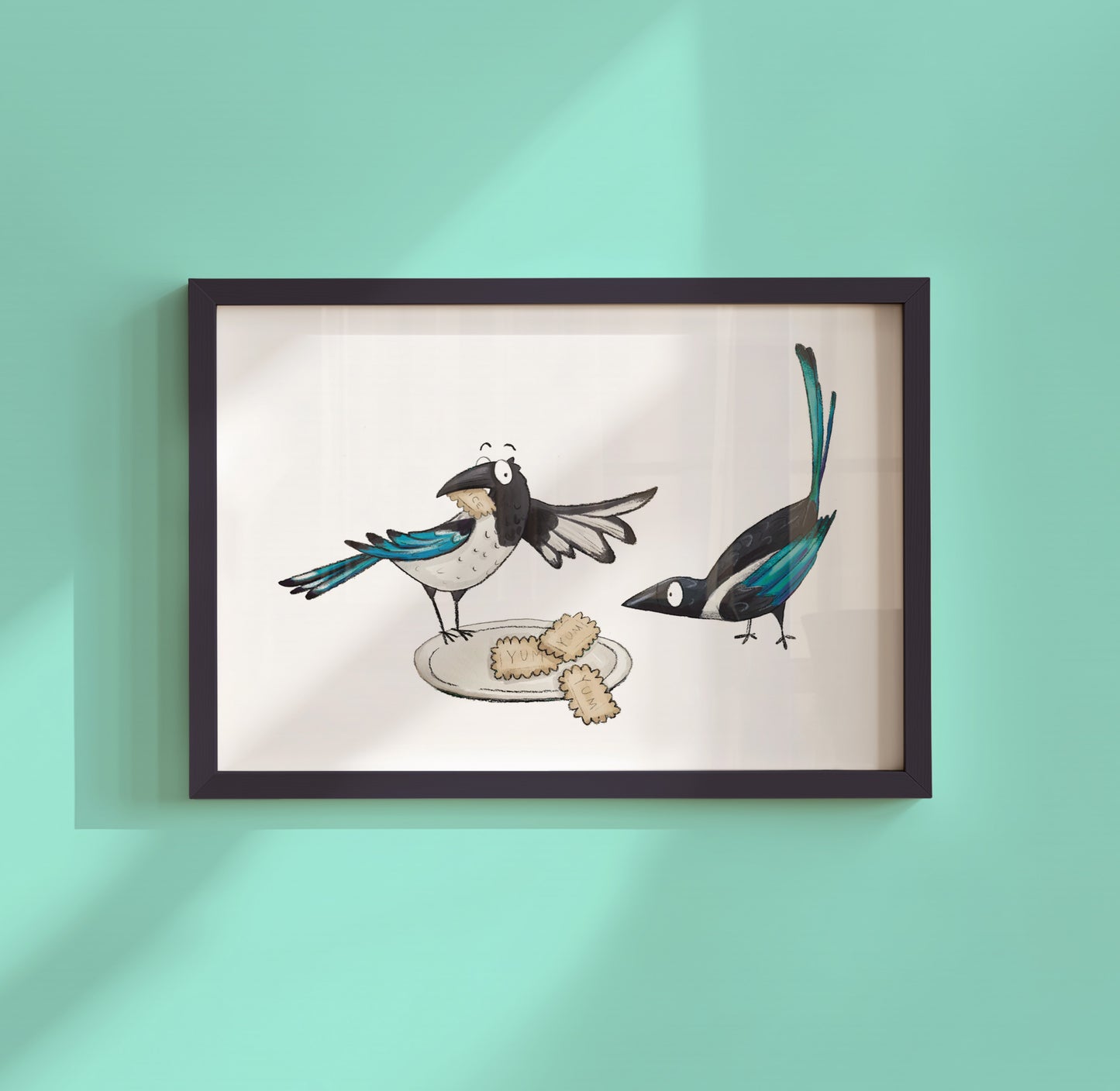 Two for Joy - Magpie print
