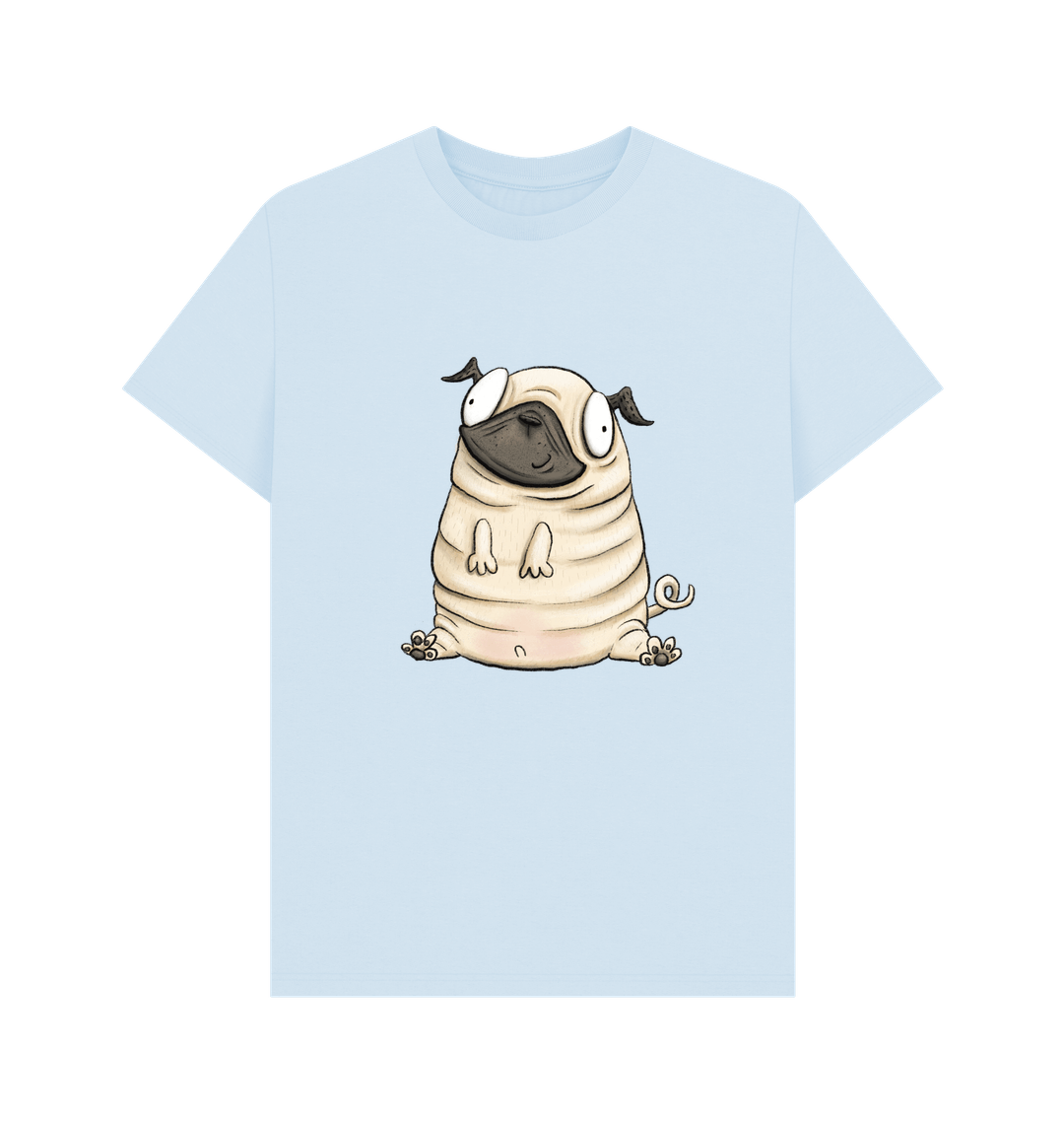 Sky Blue Printed T-shirt Front