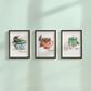 Bat pun art print - Bat-tea