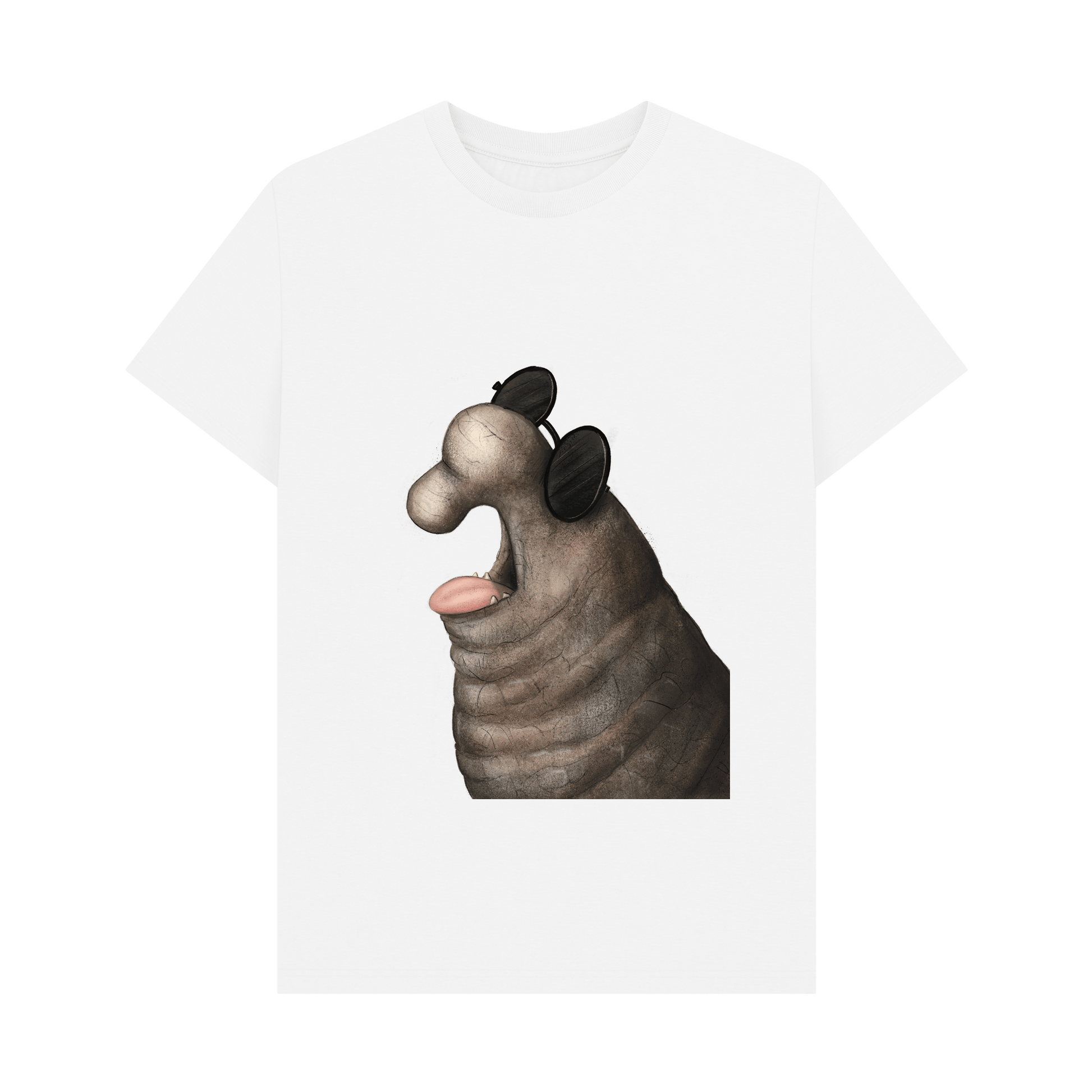 White Printed T-shirt Front