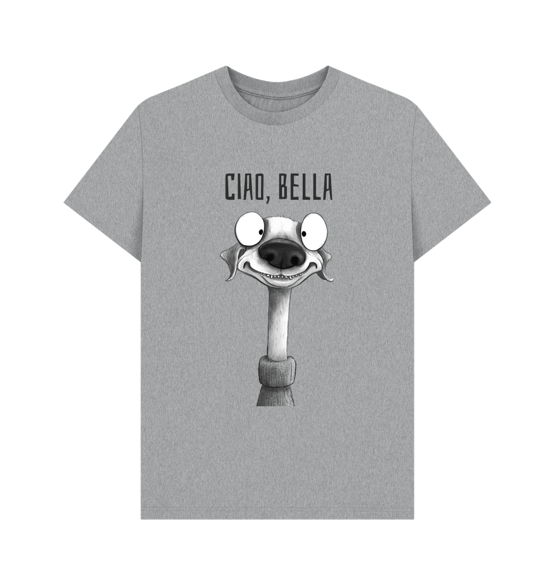 Athletic Grey Printed T-shirt Front