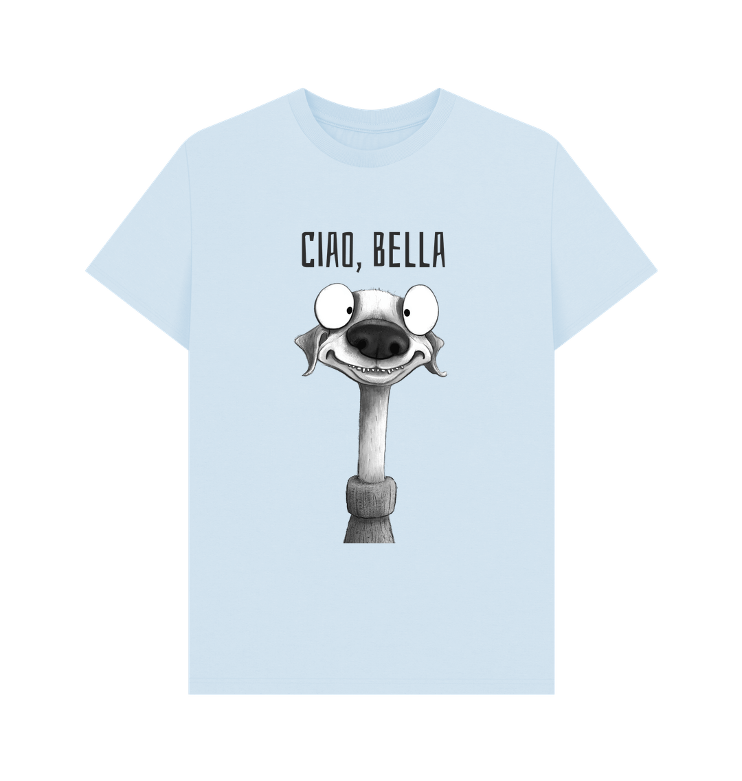 Sky Blue Printed T-shirt Front