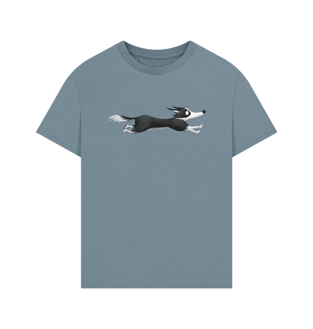 Stone Blue Printed T-shirt Front