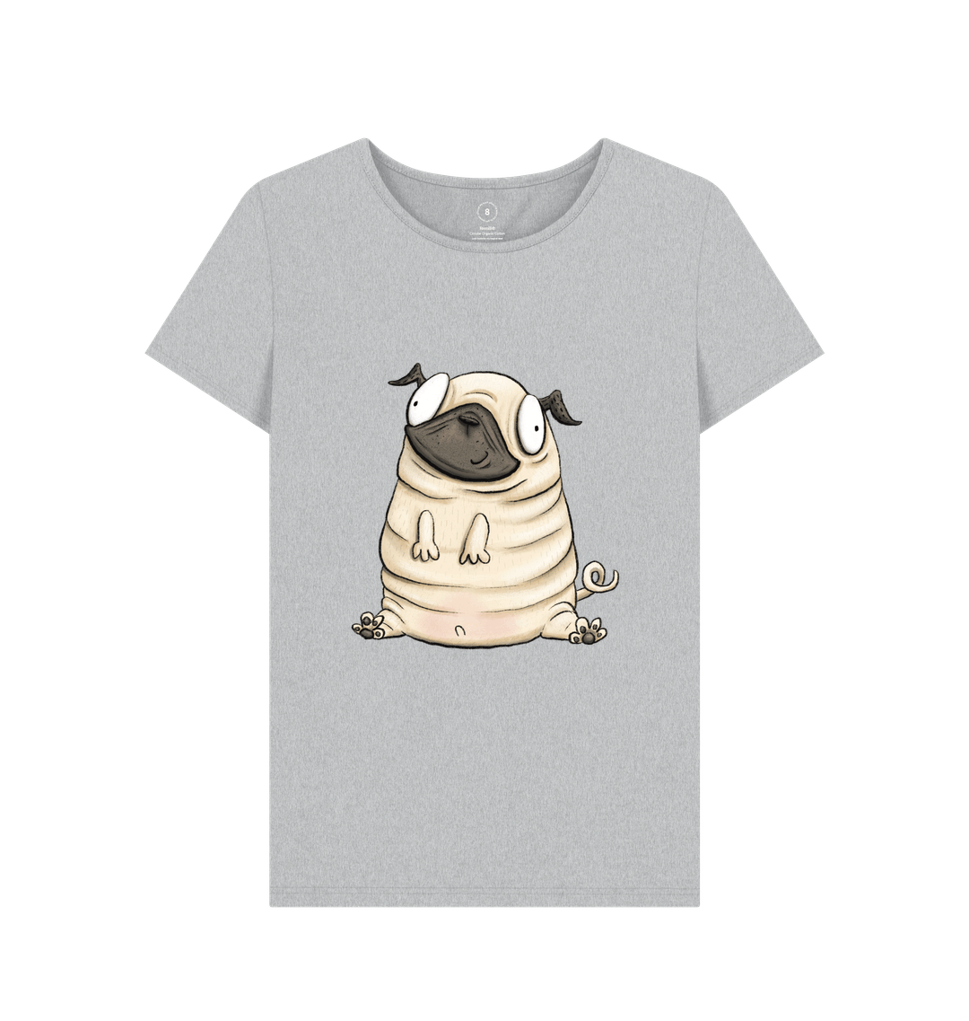 Grey Recycled Printed T-Shirt Front