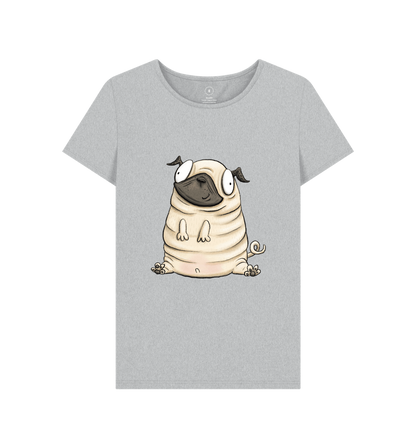 Grey Recycled Printed T-Shirt Front