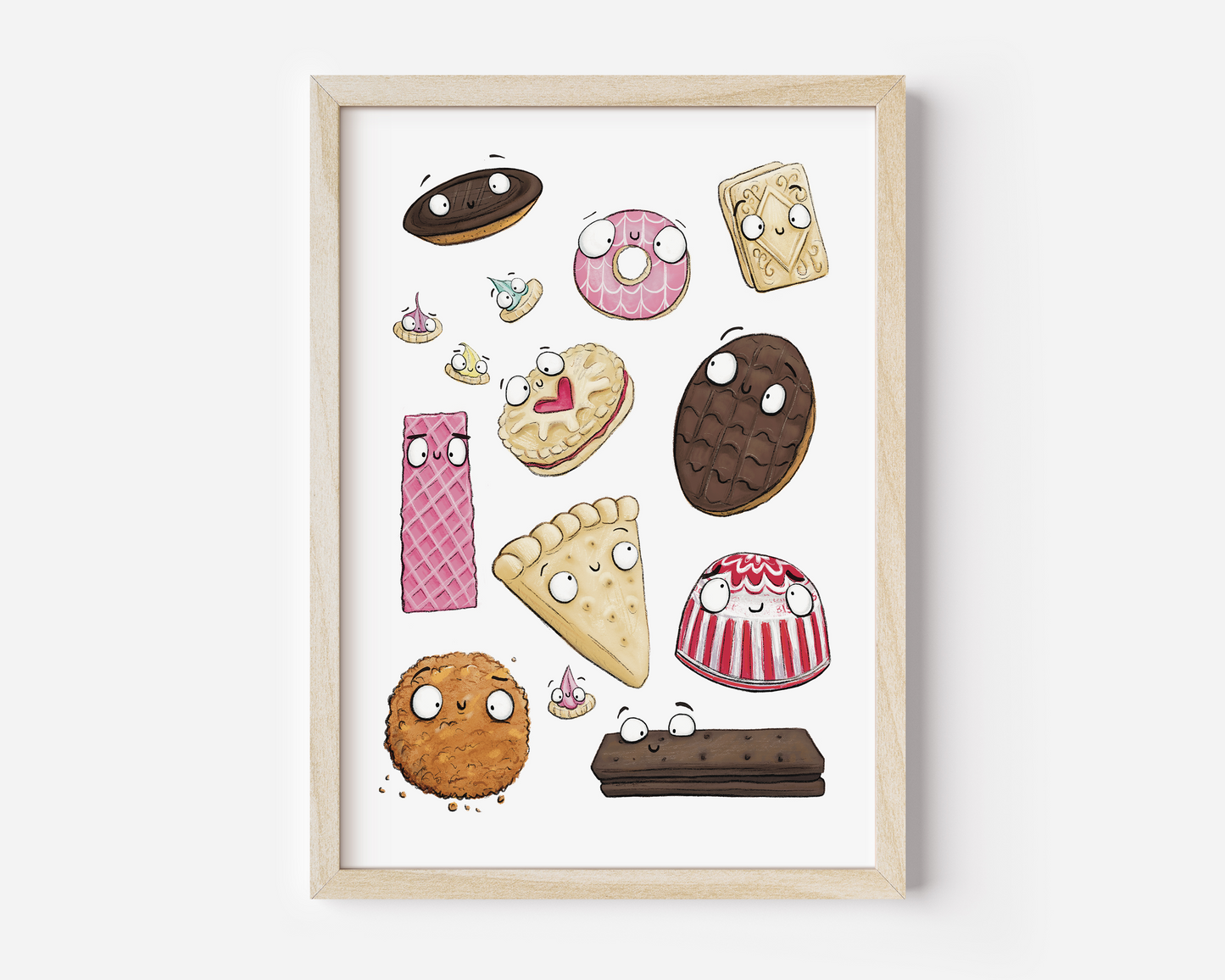 Great British Biscuits art print