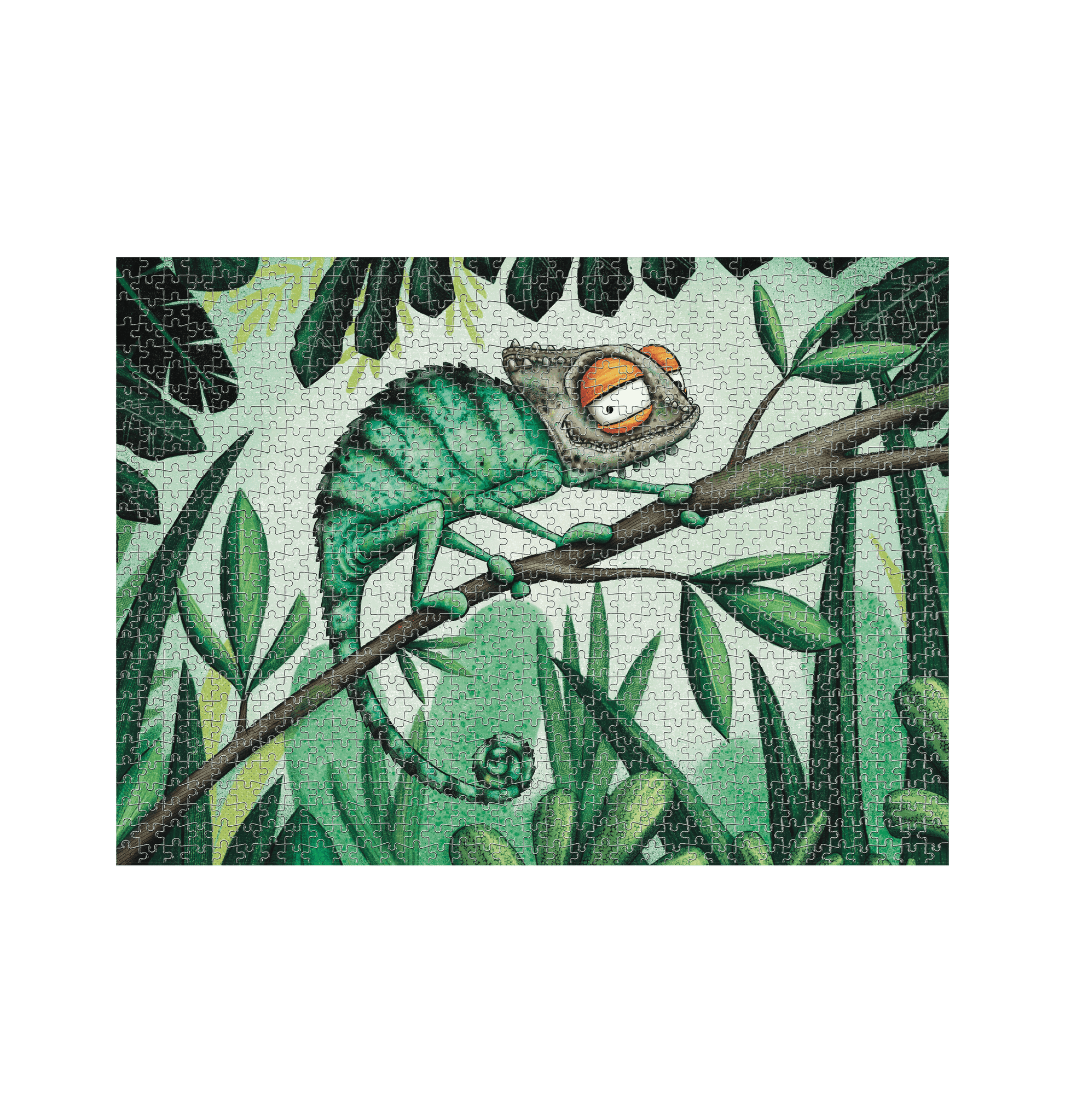 White Jigsaw Puzzles Front