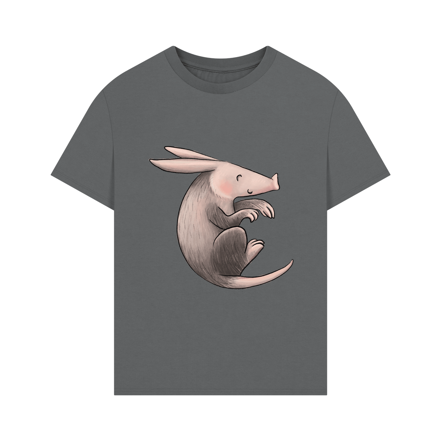 Slate Grey Printed T-shirt Front
