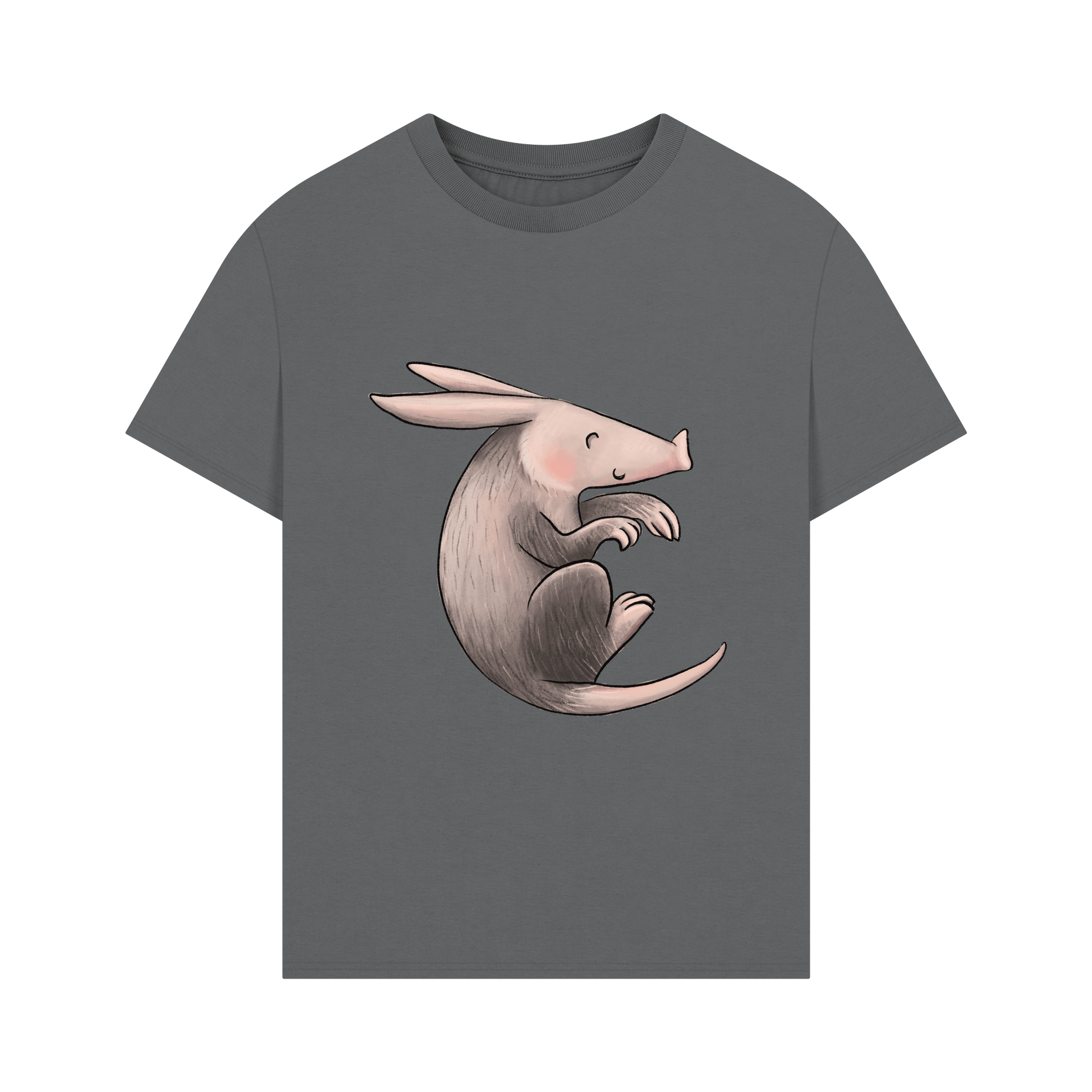 Slate Grey Printed T-shirt Front