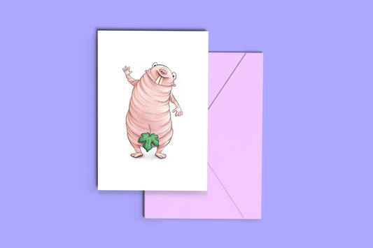Naked Molerat Greeting Card