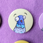 Lucky dip pin badge or magnet