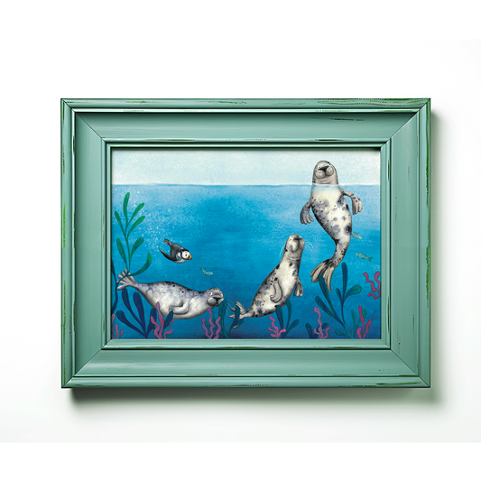 Seals - Illustrated art print