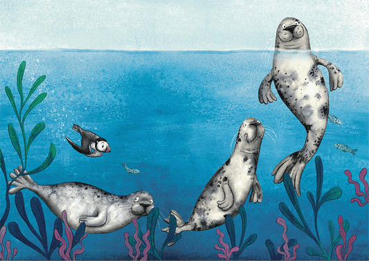 Seals - Illustrated art print