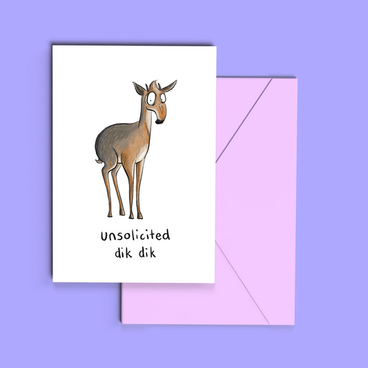 Unsolicited Dik Dik Greeting Card