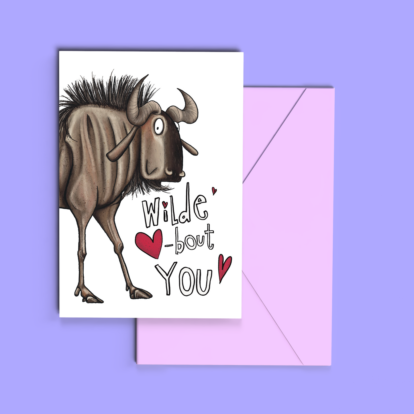 Wilde-bout you - Wildebeast Valentine's / Anniversary / Friendship card